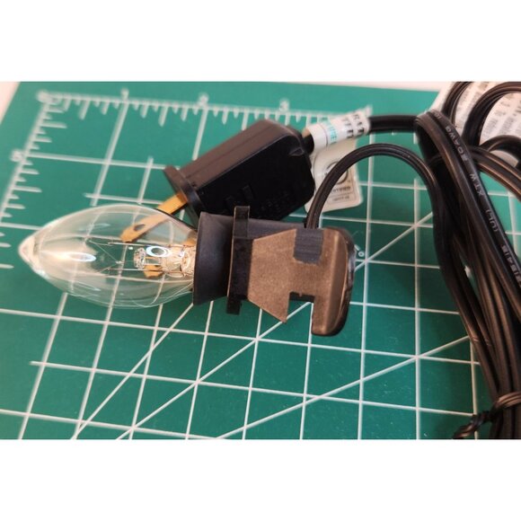C7 Bulb Clip Lights Indoor Decorative Lighting With 6ft Black Wire E12 Base 5W - Picture 4 of 10